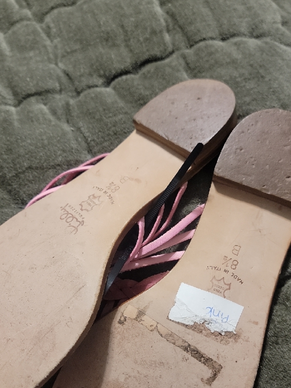 Lilly Pulitzer Pink Braided Toe-Post Sandals - Picture 3 of 3